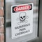 Signmission Hazardous Pool Chemicals Danger Sign, Vinyl Decal, 7in W x 10in L, 2PK OS-2PACK-DS-D-710-V-1628 - alternate 6